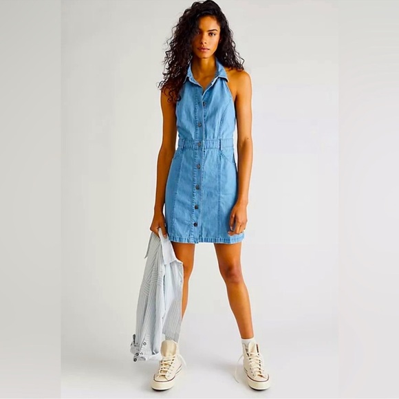 Free People Dresses & Skirts - 💫Free People💫 Sami Denim mini Dress